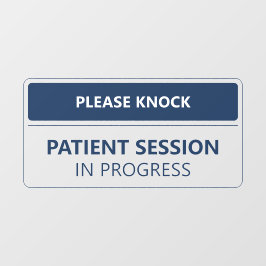 Please Knock Patient Session Medical ID ウィンドウサイン