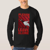 Please Leave Me Alone Canadian Goose Birdwatcher Tシャツ (正面)