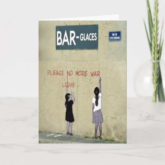 Please No More War / Love, Normandy, France – カード (正面)