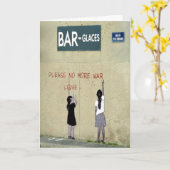 Please No More War / Love, Normandy, France – カード (黄色い花)