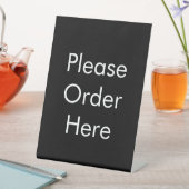 Please Order Here Black 台座サイン (インサイチュ)