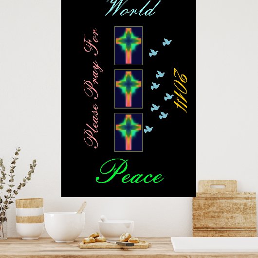 please pray for world peace 2014 ポスター (キッチン)