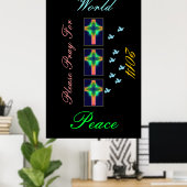 please pray for world peace 2014 ポスター (ホームオフィス)