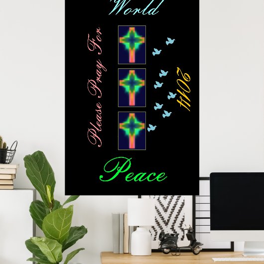 please pray for world peace 2014 ポスター (ホームオフィス)