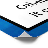 Please Put On Your Face Mask Sign ポスター (角)