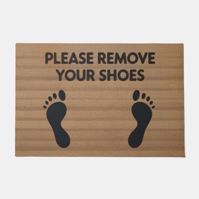 Please Remove Your Shoes Doormat ドアマット (正面)