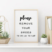 Please Remove Your Shoes Funny Farmhouse  ポスター