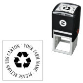 Please Retrun Egg carton Self Inking Rubber Stamp セルフインキングスタンプ (インサイチュ)
