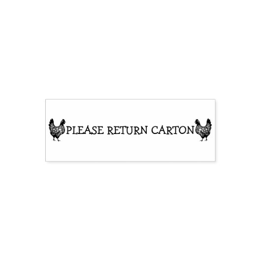 PLEASE RETURN CARTON セルフインキングスタンプ (デザイン)