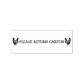 PLEASE RETURN CARTON ラバースタンプ (インプリント)