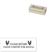 PLEASE RETURN CLEAN CARTON FOR REFILLS ラバースタンプ (押印)