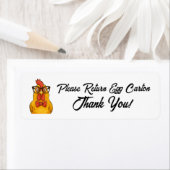 Please Return Egg Carton Farm Fresh Eggs ラベル (インサイチュ)