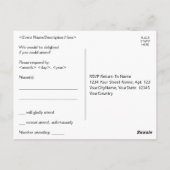 Please RSVPポストカード ポストカード (裏面)