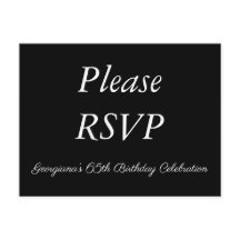 Please RSVPポストカード