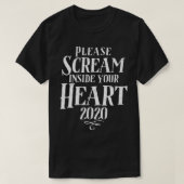 Please Scream Inside Your Heart Roller Coaster  Tシャツ (デザイン正面)