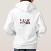 Please... Stay Close Minimalist Streetwear パーカ (裏面)