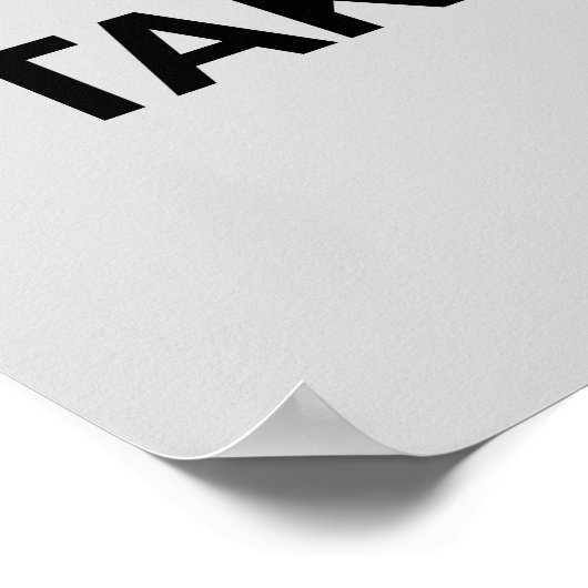 PLEASE, TAKE A SIT – Funny Bathroom Poster ポスター (角)