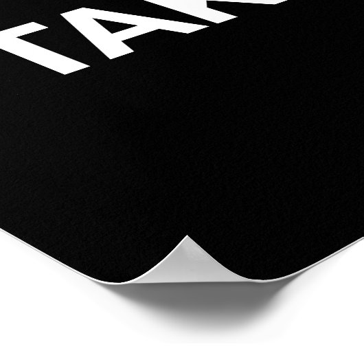 PLEASE, TAKE A SIT – Funny Bathroom Poster ポスター (角)