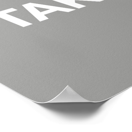 PLEASE, TAKE A SIT – Funny Bathroom Poster ポスター (角)