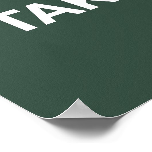 PLEASE, TAKE A SIT – Funny Bathroom Poster ポスター (角)