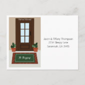 Please Update Our Address Front Door ポストカード (裏面)