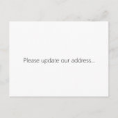 Please Update Our Address Front Door ポストカード (正面)