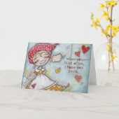 Please Youスマイル – グリーティングカード (黄色い花)