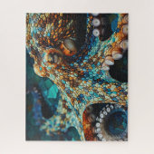 Pleasing colorful Octopus illustration design ジグソーパズル (縦)