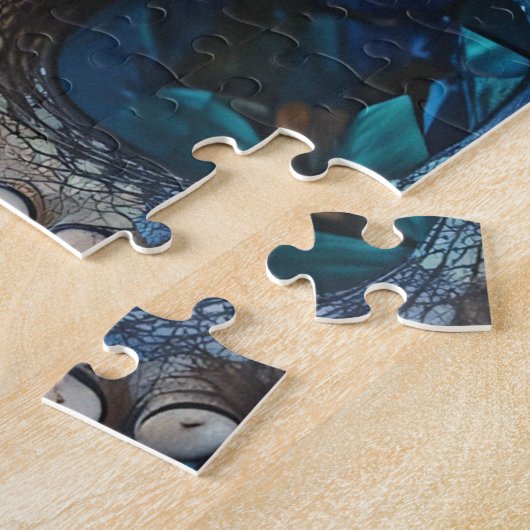 Pleasing colorful Octopus illustration design ジグソーパズル (側面)