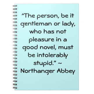 Pleasure in a Good Novel Jane Austen引用文 ノートブック