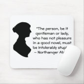 Pleasure in a Good Novel Jane Austen引用文 マウスパッド (マウス)
