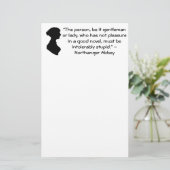 Pleasure in a Good Novel Jane Austen引用文 便箋 (スタンド正面)