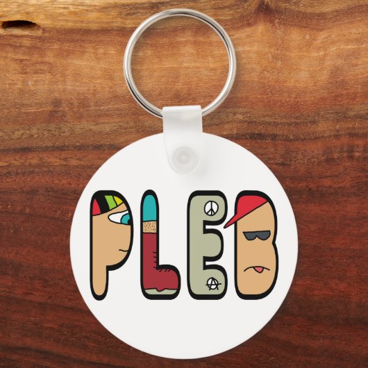 Pleb キーホルダー (裏面)