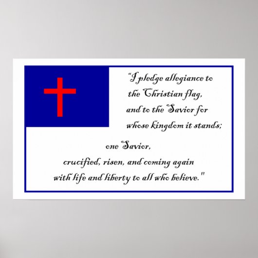 Pledge to the Christian Flag ポスター (正面)