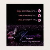 plegada personalizada、con datos personales 名刺 (外部フラット)