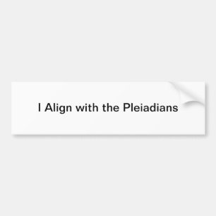 pleiadianバンパーステッカー バンパーステッカー
