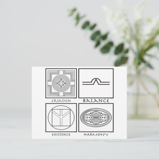 Plejaren記号 ポストカード (スタンド正面)