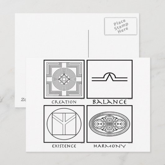 Plejaren記号 ポストカード (正面/裏面)