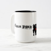 Plena Punk Puerto Rican Art ツートーンマグカップ (正面左)