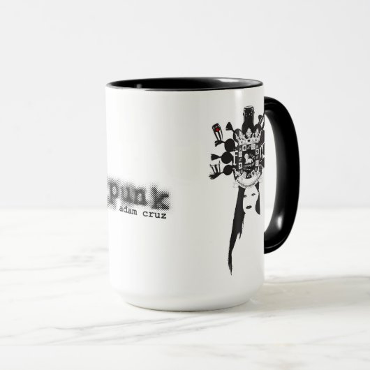 Plena Punk Puerto Rican Art マグカップ (正面右)