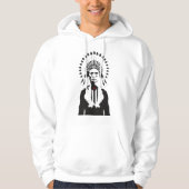 Plena Punk Puerto Rican Art Men's Pullover Hoodie パーカ (正面)