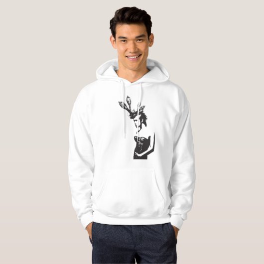 Plena Punk Puerto Rican Art Men's Pullover Hoodie パーカ (正面フル)