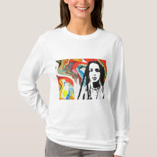 Plena Punk Puerto Rican Art Women's Long Sleeve Tシャツ