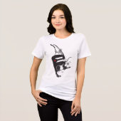 Plena Punk Puerto Rican Art Women's T-Shirt トライブレンドＴシャツ (正面全面)