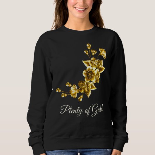Plenty of Gold Elegant Floral スウェットシャツ (正面)