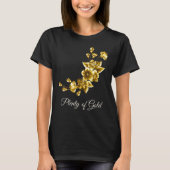 Plenty of Gold Elegant Floral Tシャツ (正面)