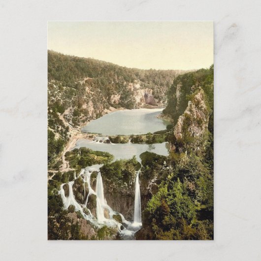 Pletvicerseen （すなわち、Plitvice Lake）、Ermitensee、C ポストカード (正面)