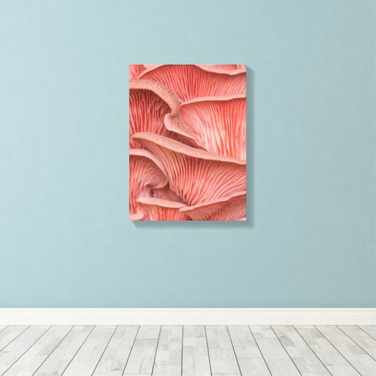pleurotes roses キャンバスプリント (インサイチュ (ウッドフロア))