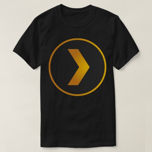 Plex Media Serverロゴシール Tシャツ (デザイン正面)