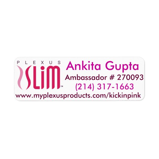 Plexusスリムメーリングラベル ラベル (正面)